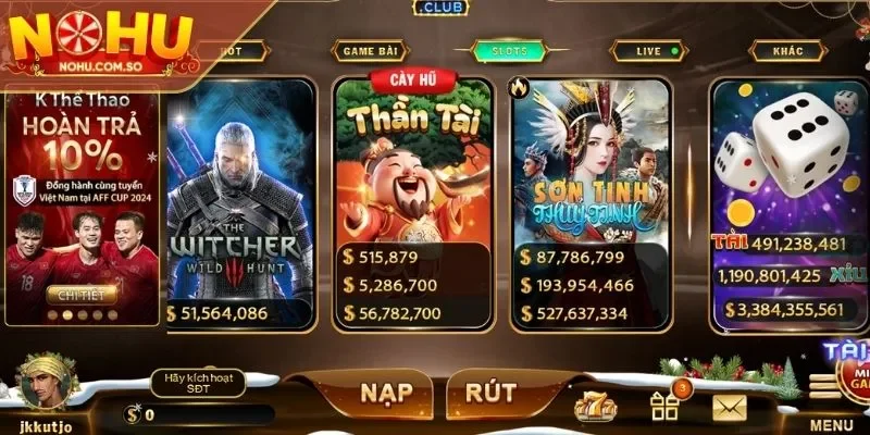 Khám phá thế giới game nổ hũ Thần Tài HITCLUB