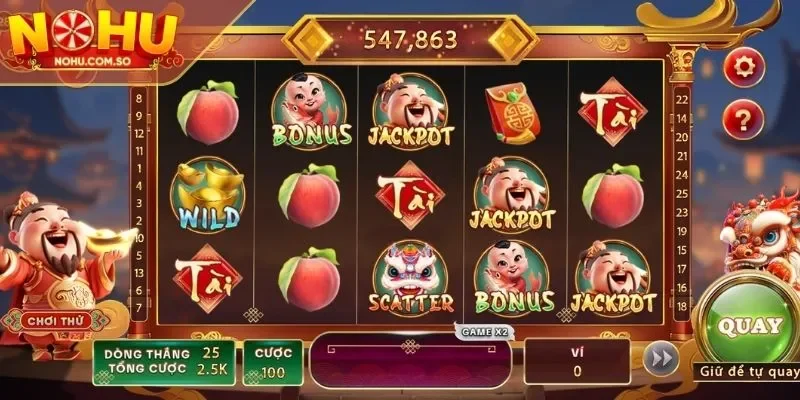 Thần Tài với jackpot x1500